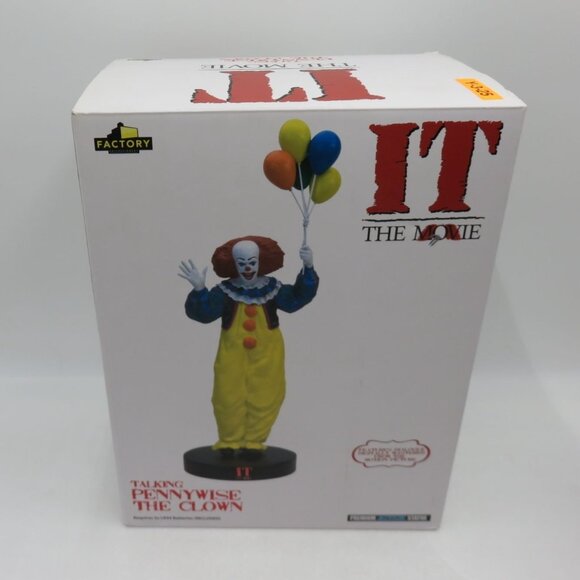 IT Pennywise Talking CLOWN 2018 Figurine With Multicoloured Balloons 14" Tall - Picture 3 of 14
